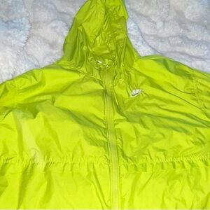 Nike Lime Green windbreaker hooded 2X